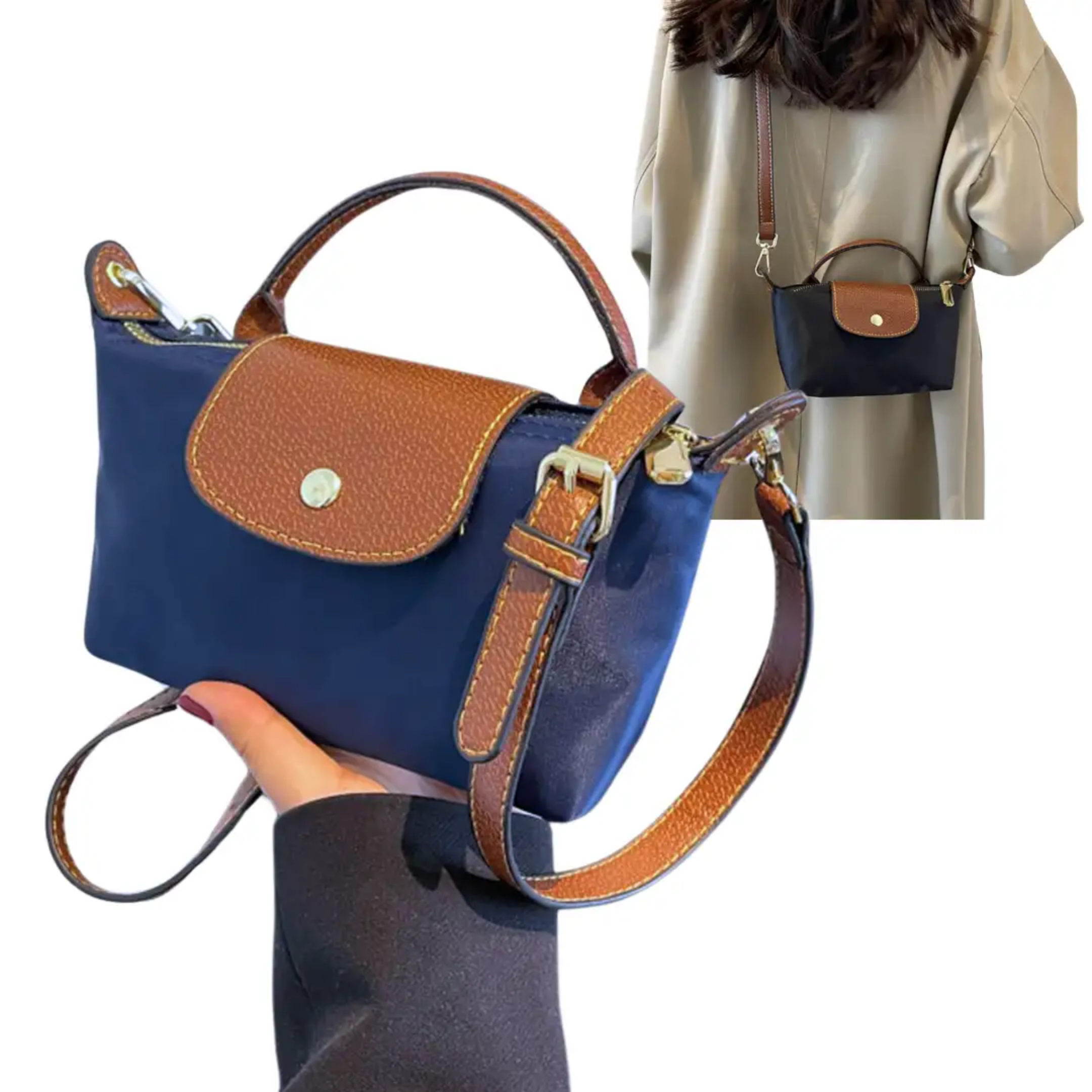 Sac à Main Compact et Stylé, Idéal pour Look Simple et Fonctionnel