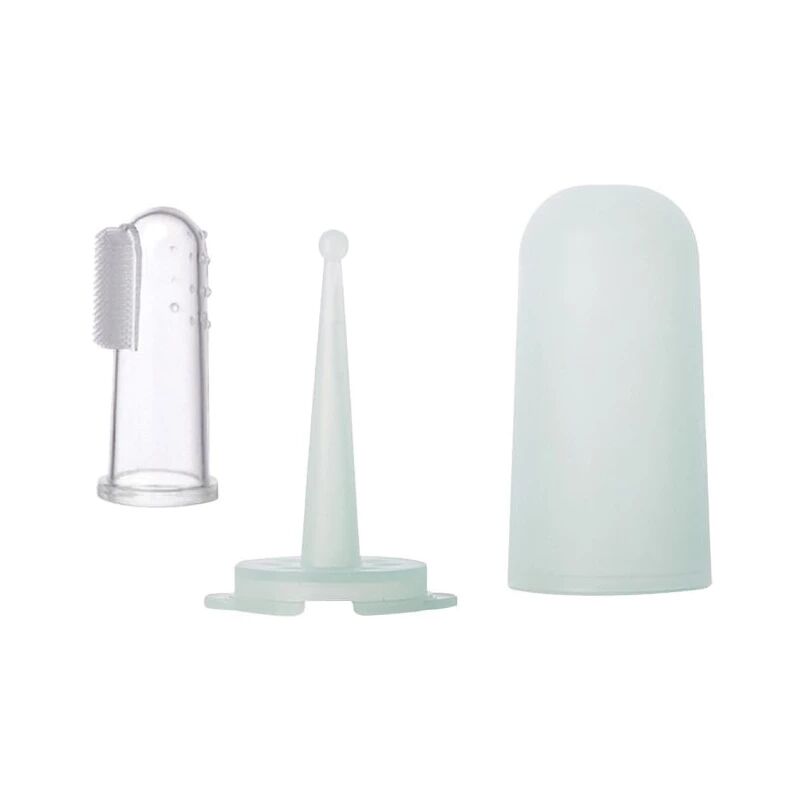 Brosse a Dent Doigtier Bleu