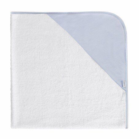 Serviette Bain Capuche + tablier Liso E Bleu