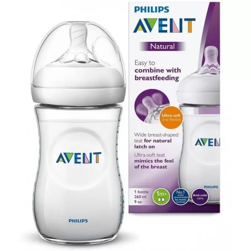 Biberon Avent Natural 260 Ml 1 M Normal