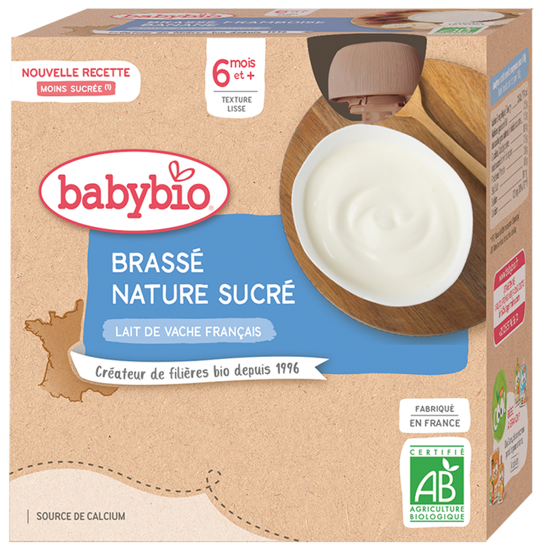Brassé Nature Sucré 4x85g