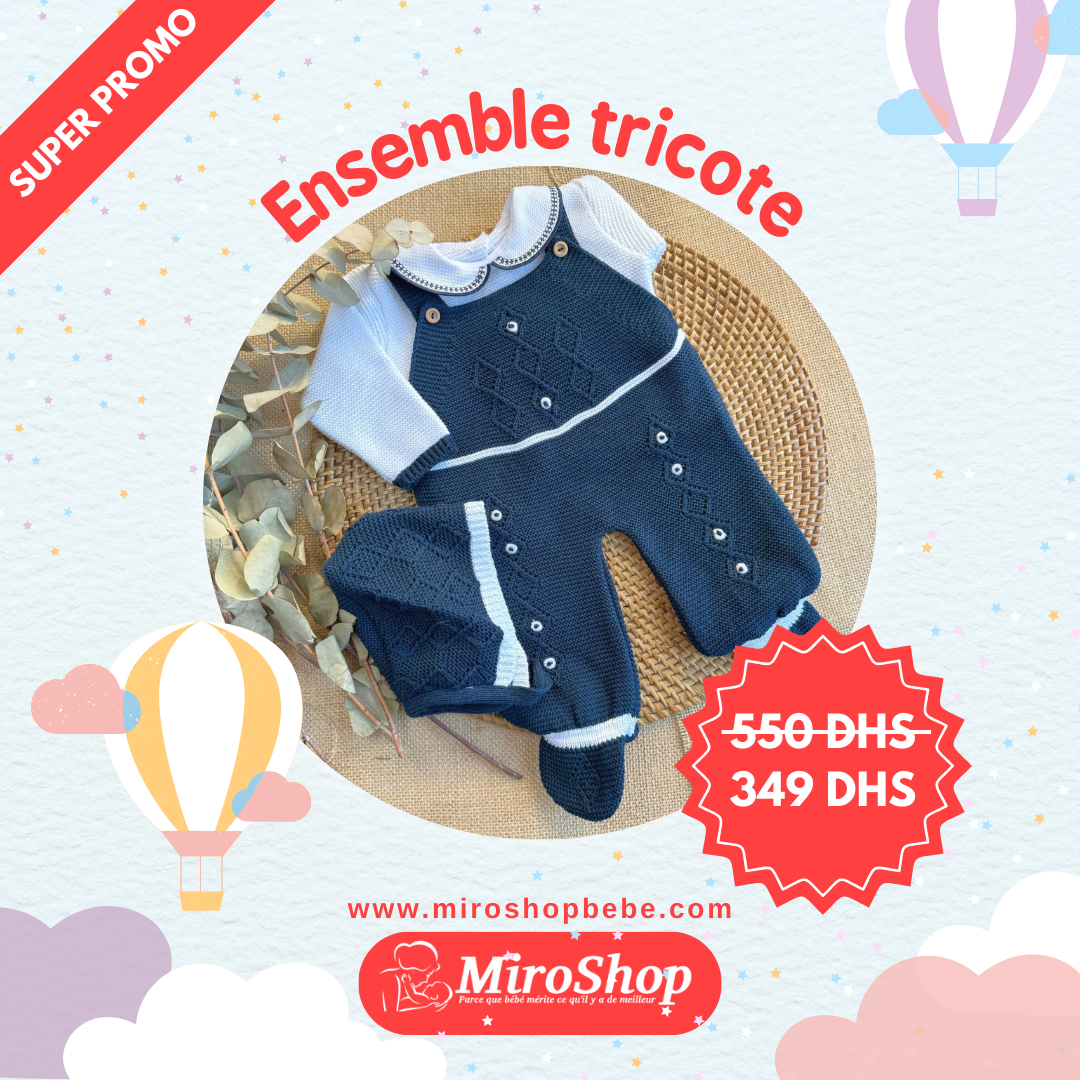 Ensemble Tricoté - Bleu