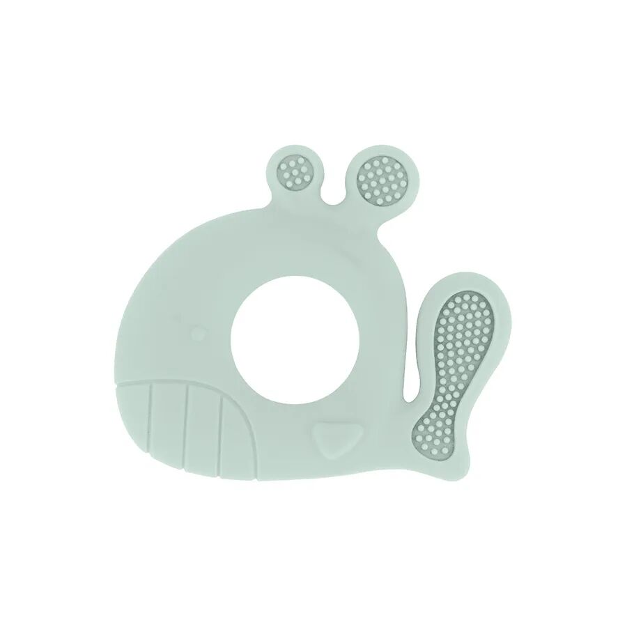 Anneau de Dentition en Silicone Baleine Mint