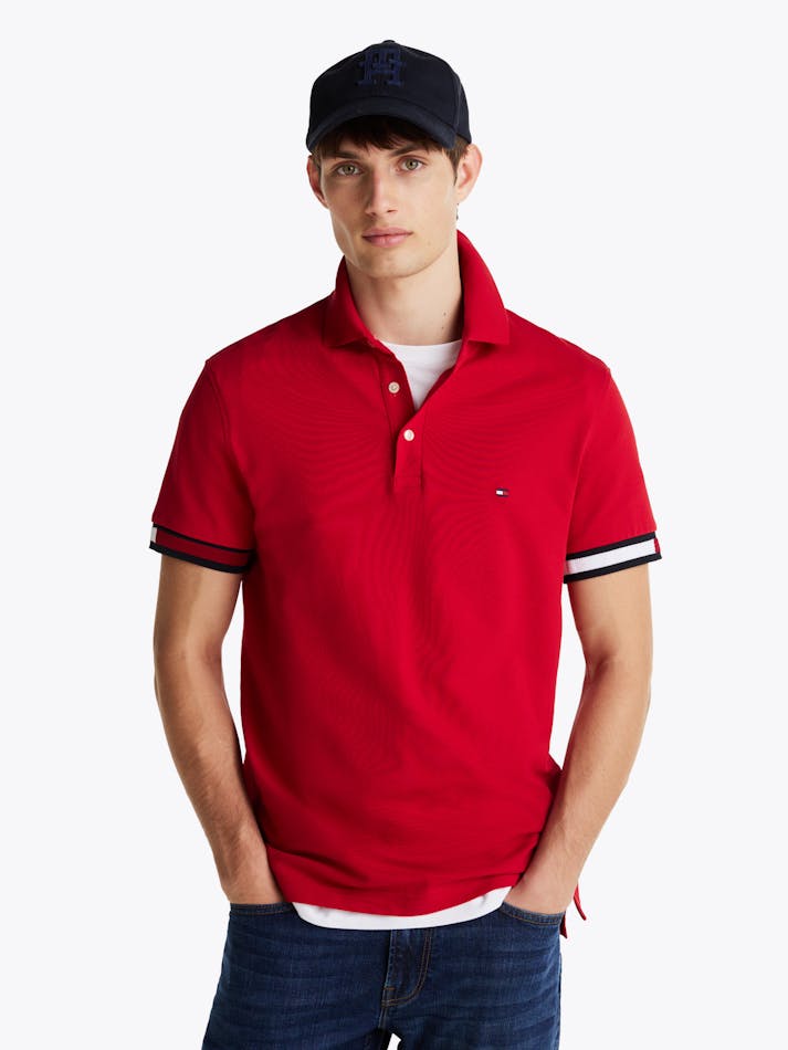Flag Cuff Slim Polo
