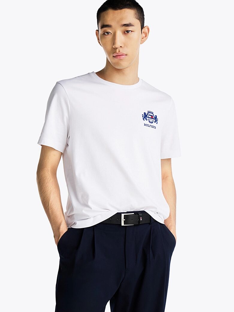 T-shirt à Logo Brodé
