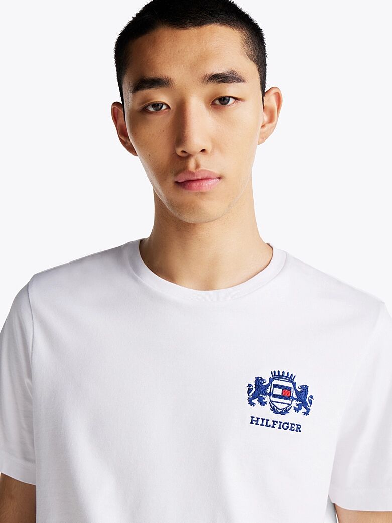 T-shirt à Logo Brodé