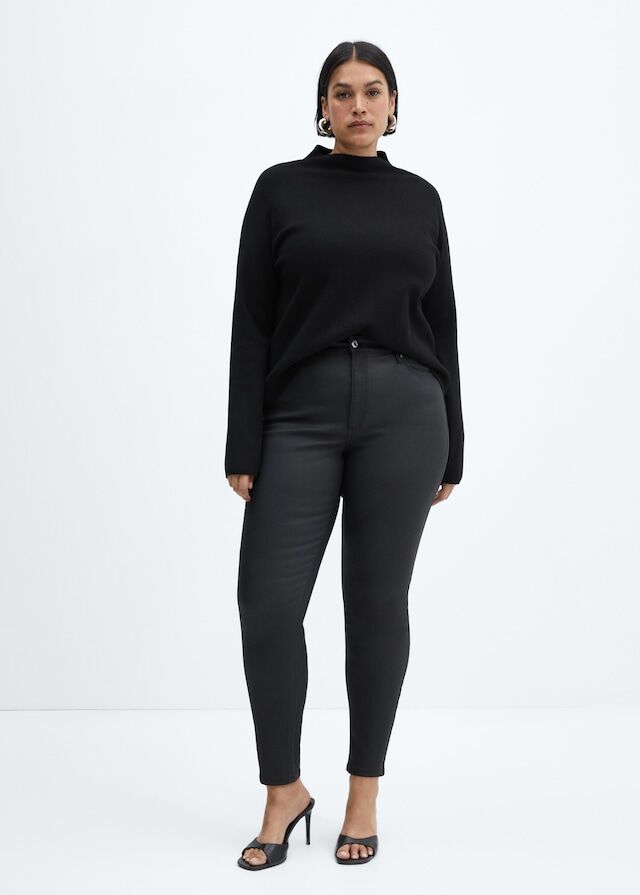 Jean Skinny Taille Haute Enduit thumbnail 4