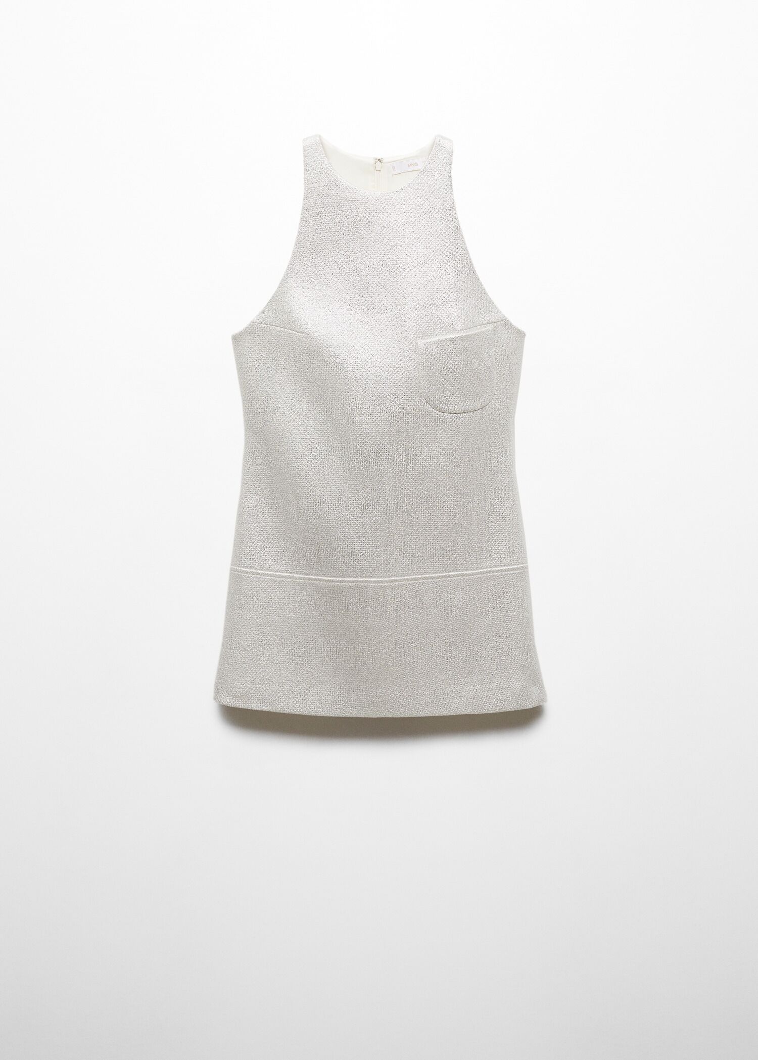 Robe Courte Effet Feuille