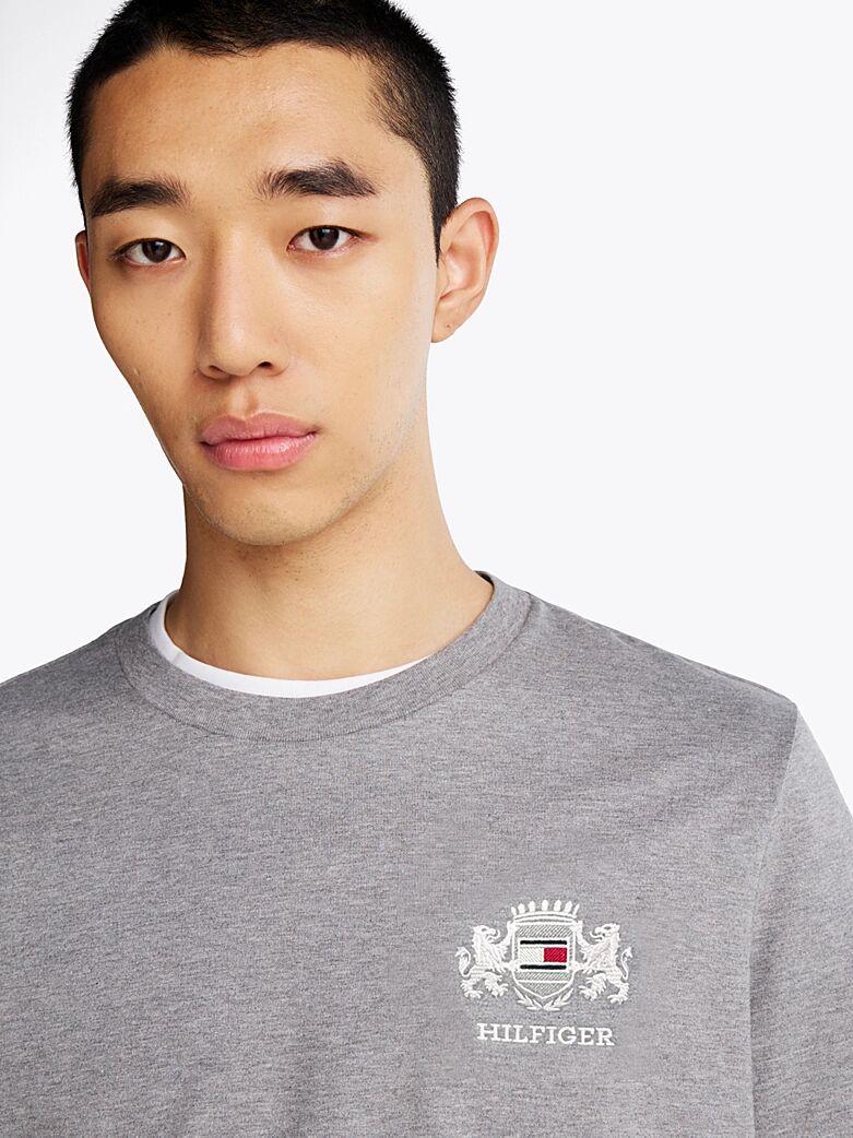 T-shirt à Logo Brodé