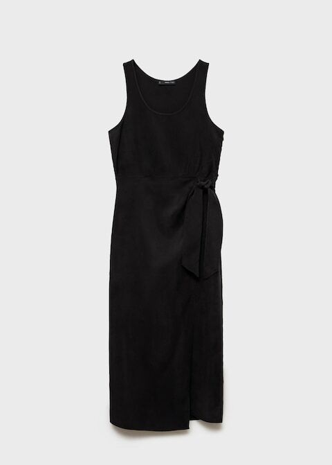 Robe Cupro Nœud Latéral