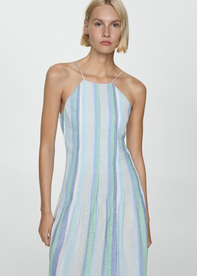 Robe Lin Rayée thumbnail 4