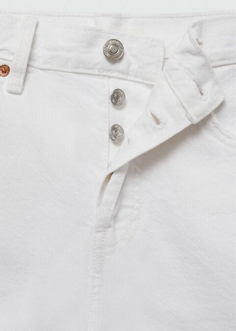 Short en Jean Revers Effilochés