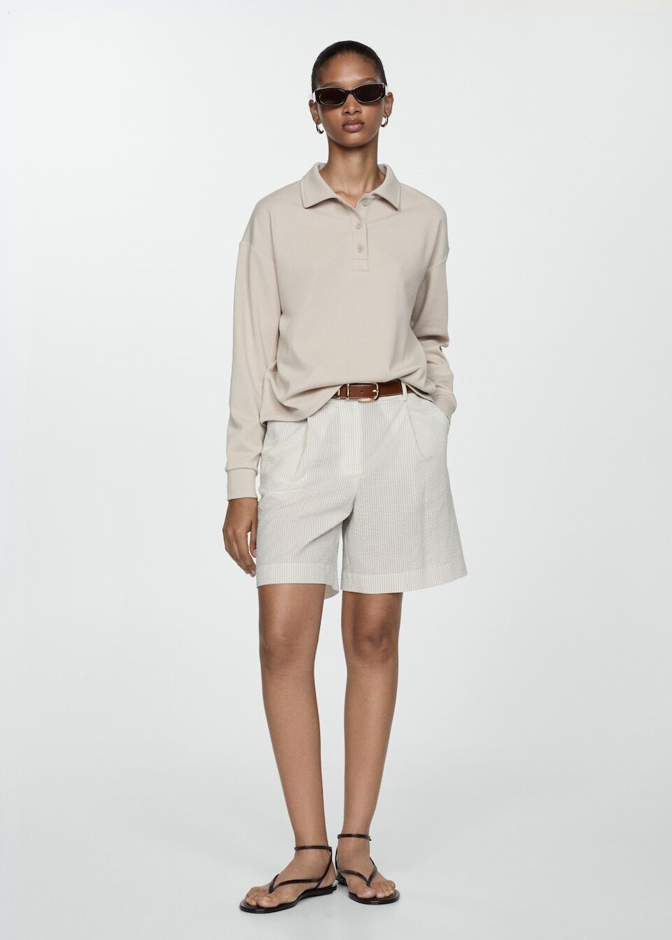 Bermuda en Coton à Rayures thumbnail 2