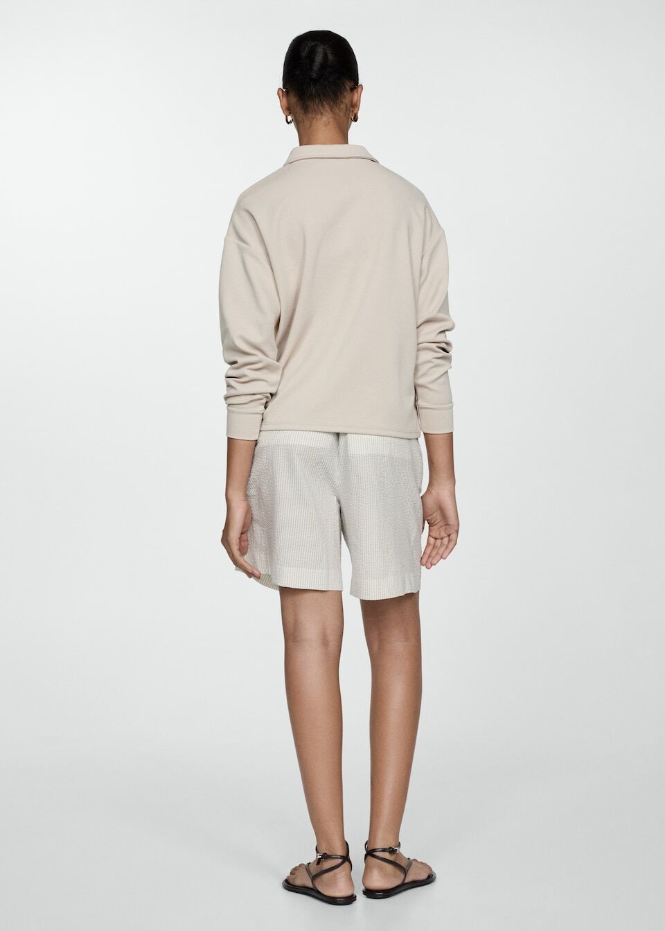 Bermuda en Coton à Rayures thumbnail 3