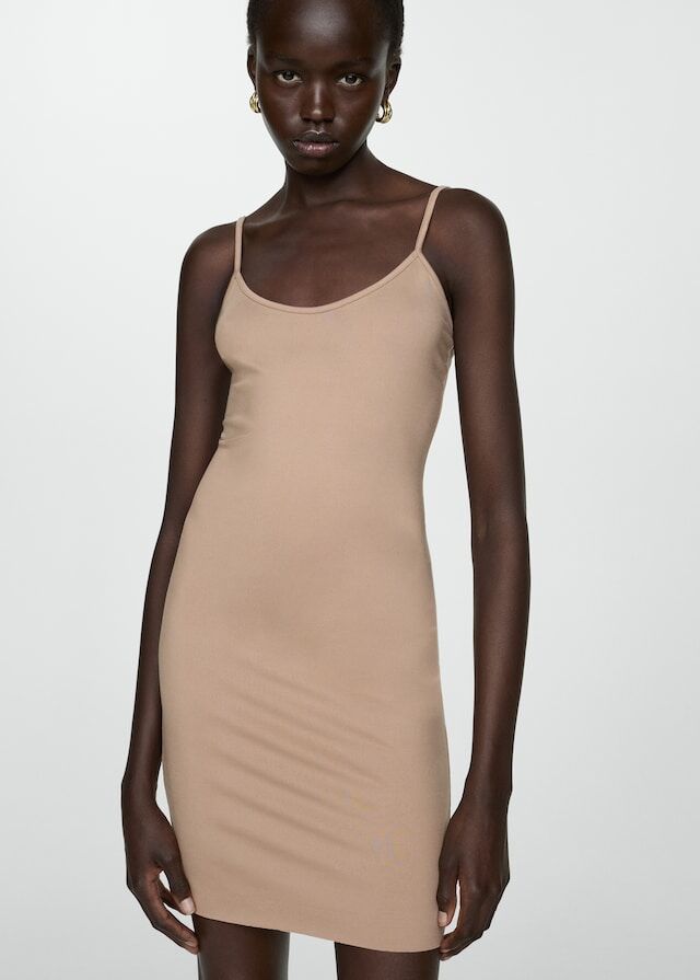 Robe Fourreau Courte Bretelles thumbnail 3