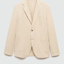 Veste Lin Coton Effet Délavé