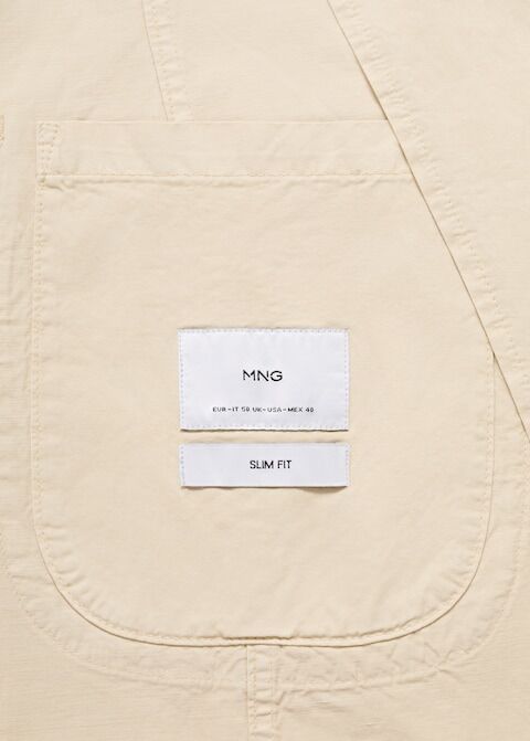 Veste Lin Coton Effet Délavé