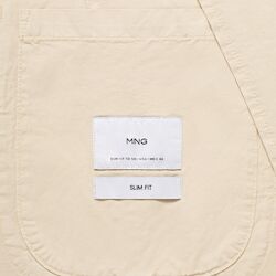 Veste Lin Coton Effet Délavé