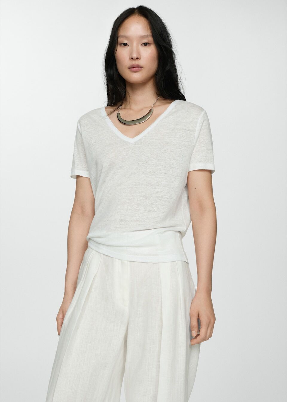 T-shirt Lin Manches Courtes