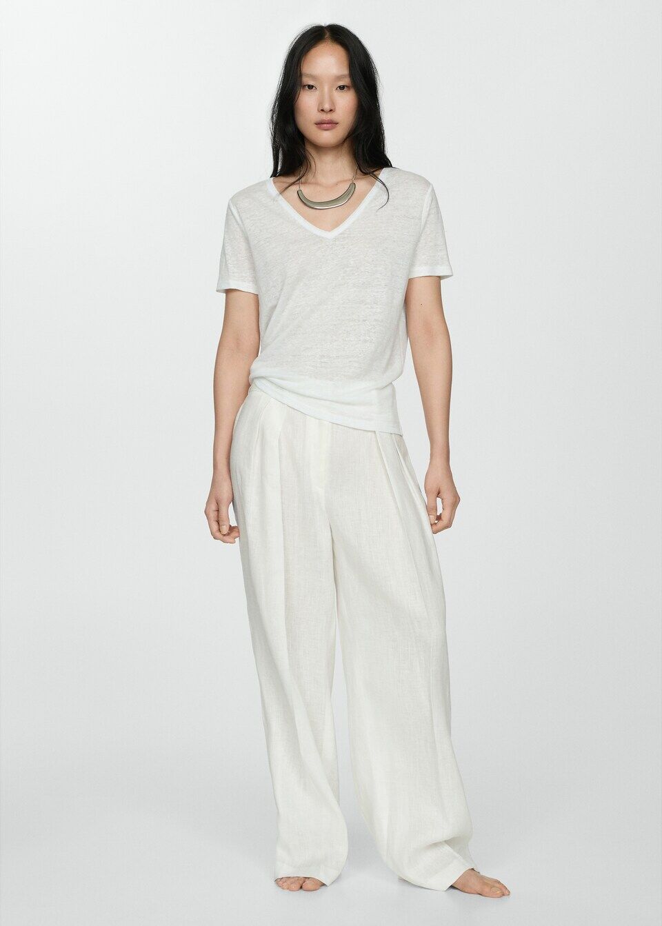 T-shirt Lin Manches Courtes