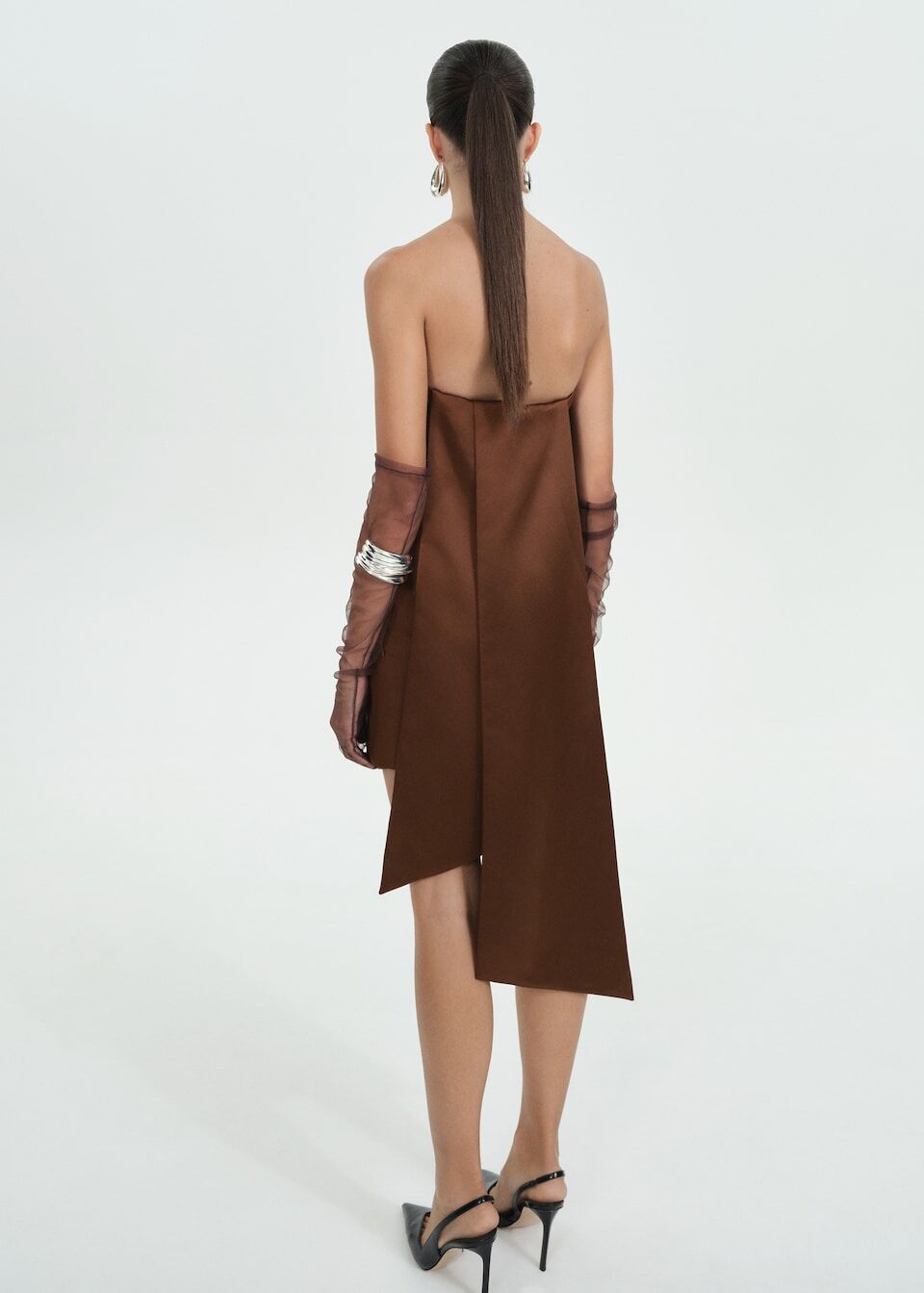 Robe Bustier Courte Satinée thumbnail 3