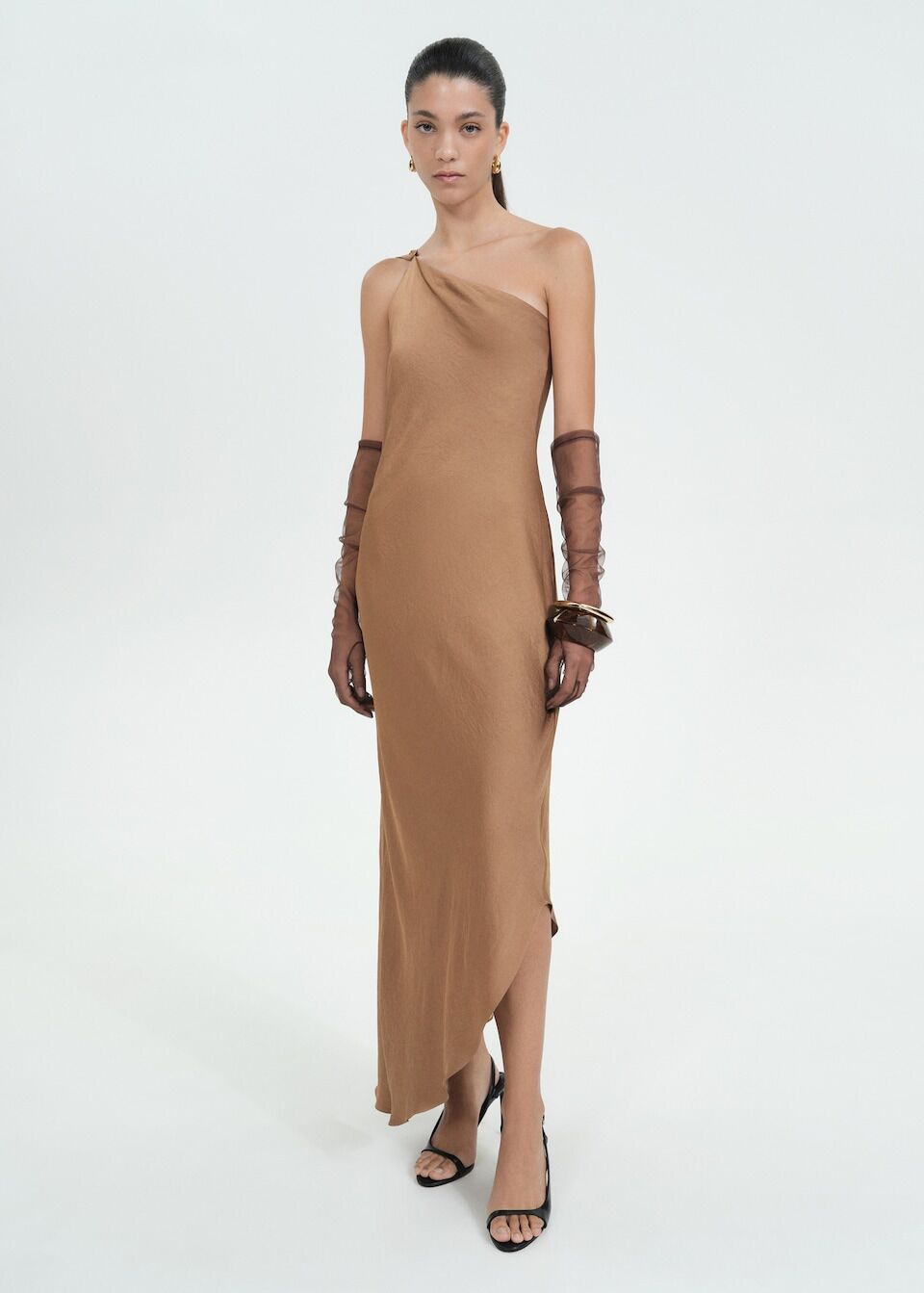 Robe Longue Asymétrique Cape
