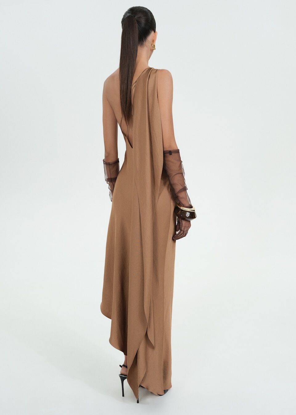 Robe Longue Asymétrique Cape thumbnail 3