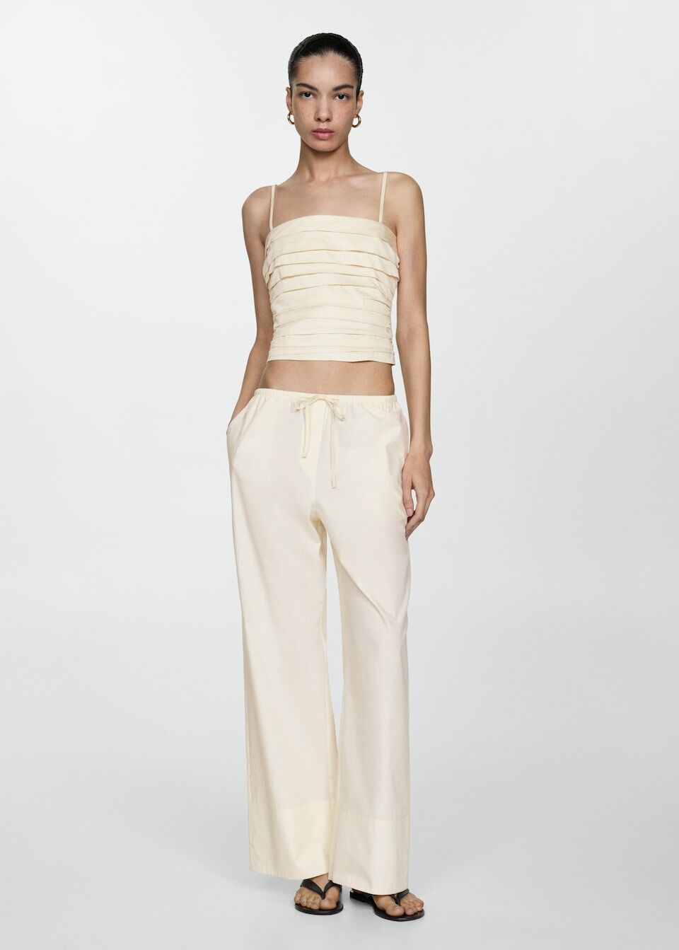 Pantalon Wide Leg Coton thumbnail 2