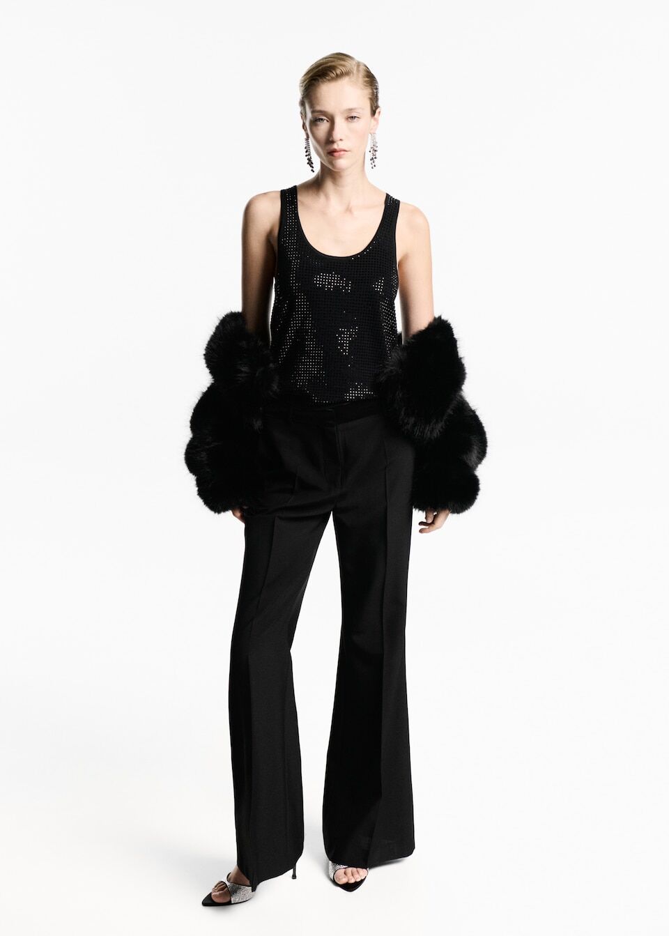 Top Maille Détail Strass