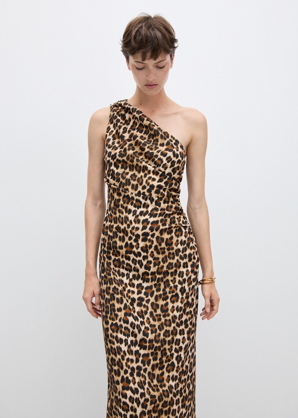 Robe Asymétrique en Imprimé Animal