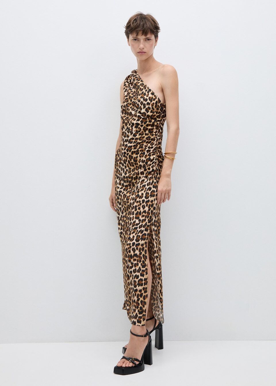Robe Asymétrique en Imprimé Animal