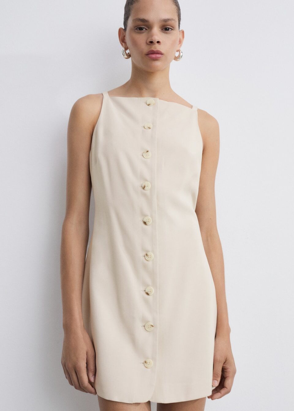 Robe Courte Boutonnée