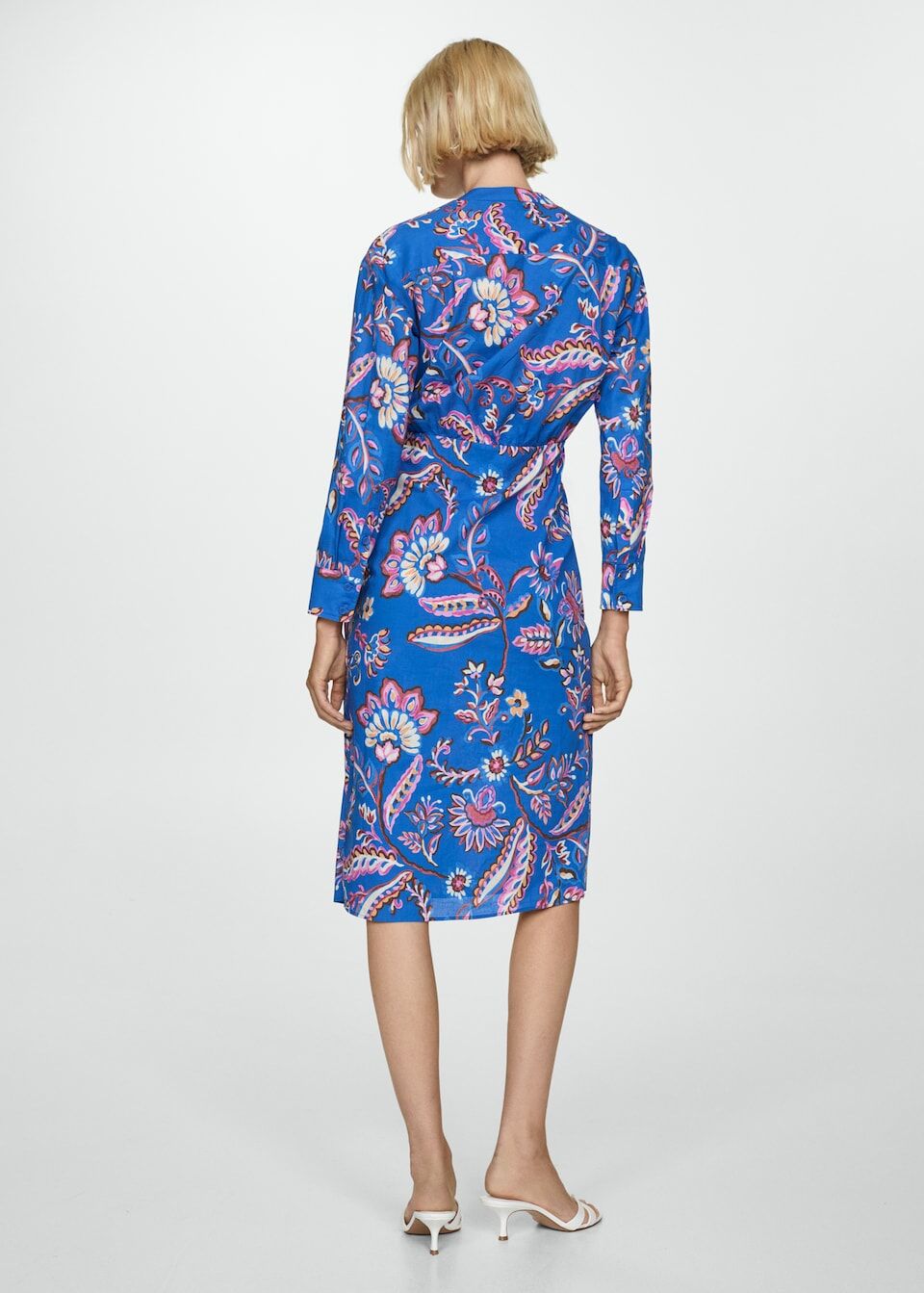 Robe en Imprimé Fleuri Nœud thumbnail 2