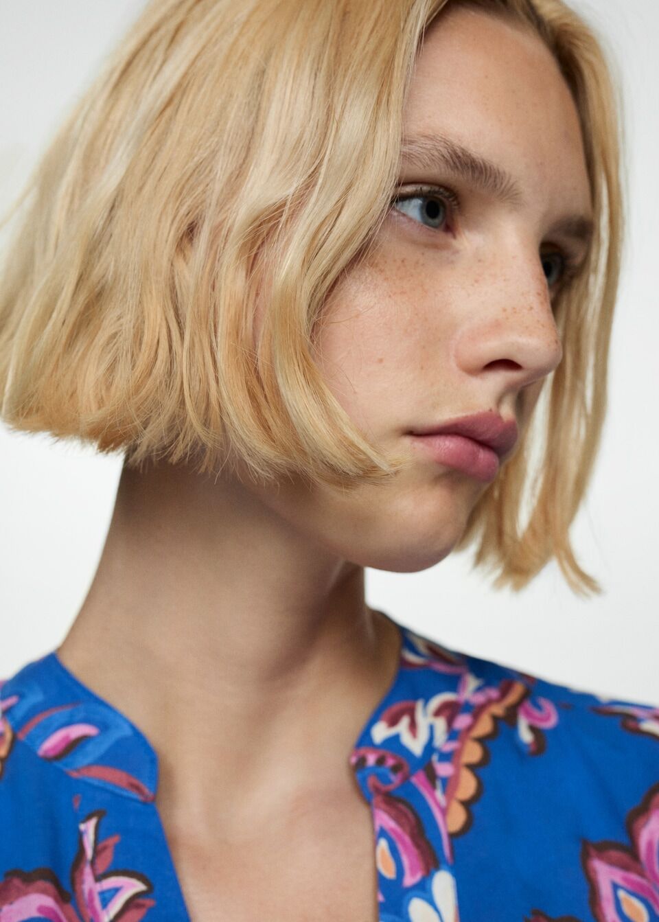 Robe en Imprimé Fleuri Nœud thumbnail 4