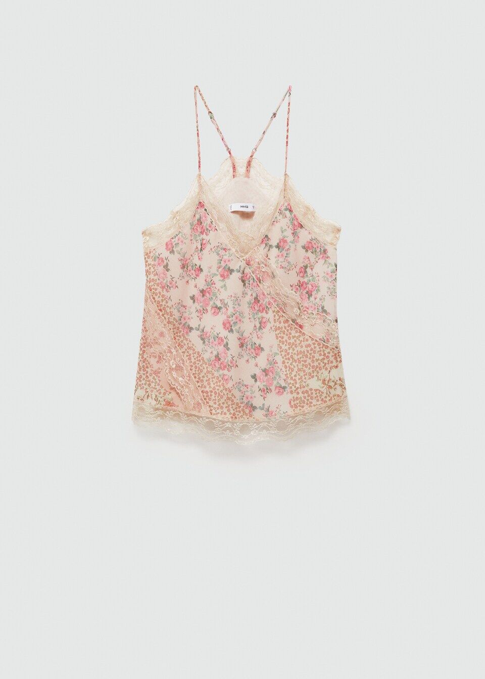 Top Imprimé Dentelle