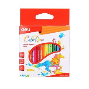 Boîte de 12 Mini Crayons de Couleurs