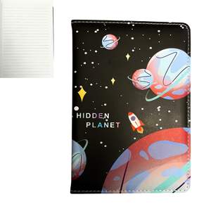 Notebook A5 en Simili Cuir Hidden Planet Rouge