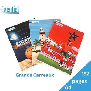 Cahier 192 Pages A4 Grands Carreaux Essentiel