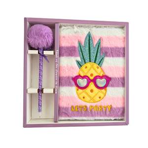 Coffret Notebook + Stylo Lets Party Rose Mauve