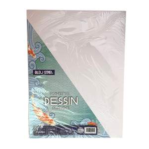 Pochette Papier Dessin 9 Feuilles Blanc 24*32/240g