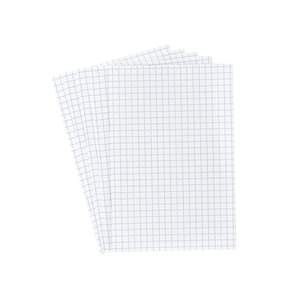 100 Fiches Bristol Blanc Petits Carreaux A5