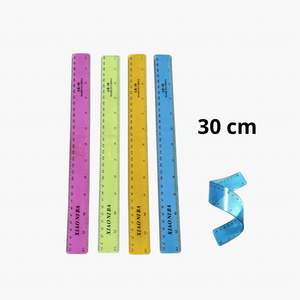 Règle Flexible Transparente 30cm en Couleurs