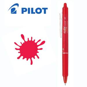 Stylo Effaçable 0.7mm Fine Rouge
