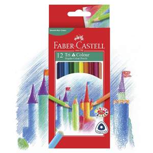 Boite de 12 Crayons de Couleur Tri couleur