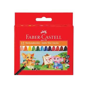 12 Crayons de Cire Faber-castell -gras - Jumbo
