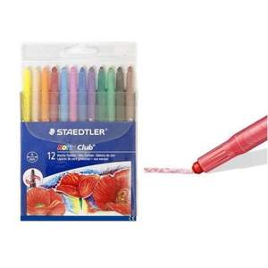 Boîte de 12 Étuis de Bâtons de Cire Noris Staedtler