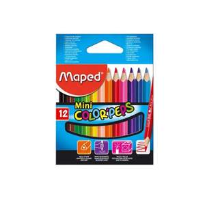 Paquet de 12 Crayon Couleur Mini Colorpeps