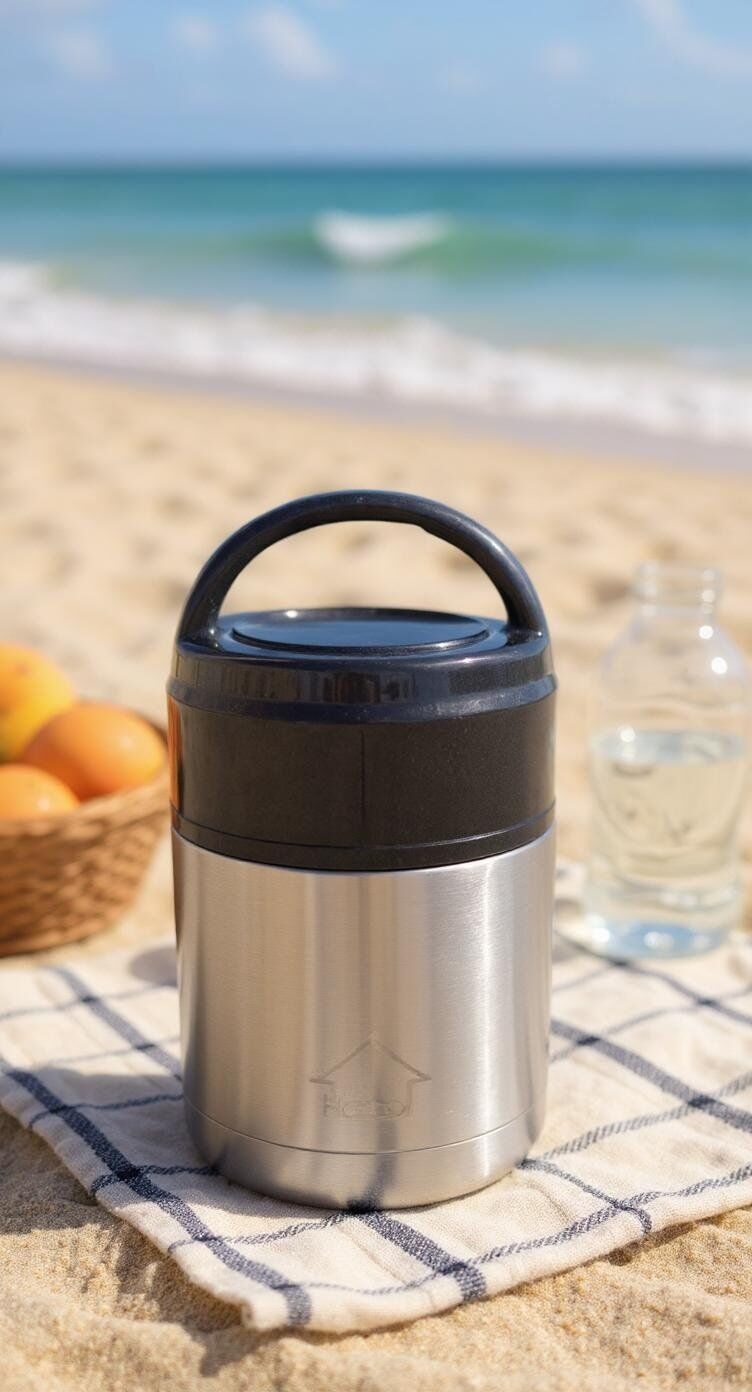 Boîte à Lunch Inox 650 Ml, Porte-manger avec Conservation de la Chaleur Optimale