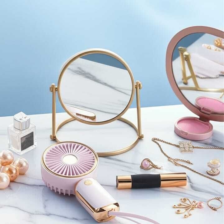 Mini Ventilateur Puissant de Poche au Design et Fil Qui Facilite le Portage ( couleurs aléatoires )