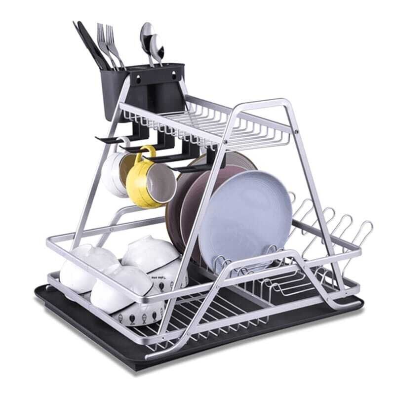 Égouttoir 2 Niveaux en Aluminium thumbnail 3